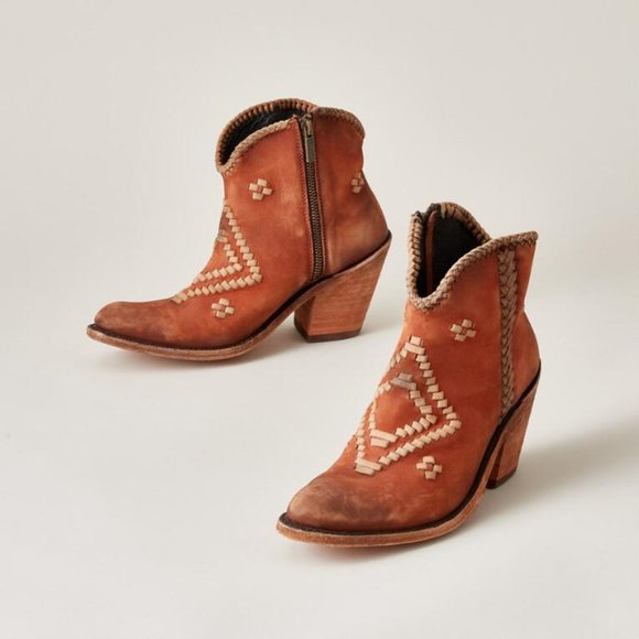New Liberty Black Aztec Western Ankle 